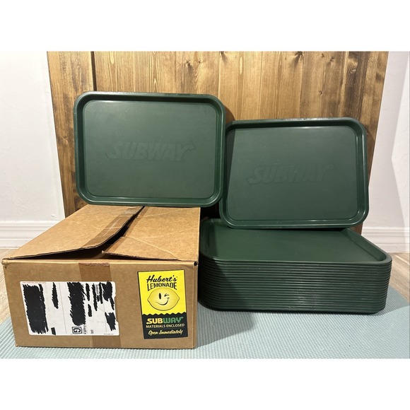 Subway Green Lunch Tray Carlisle NCT 1216 Restaurant Cafeteria Fast Food 16